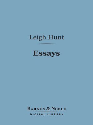 cover image of Essays (Barnes & Noble Digital Library)